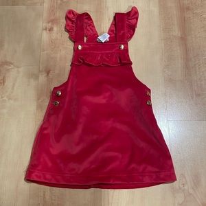 Toddler girls velvet dress. 3T.
